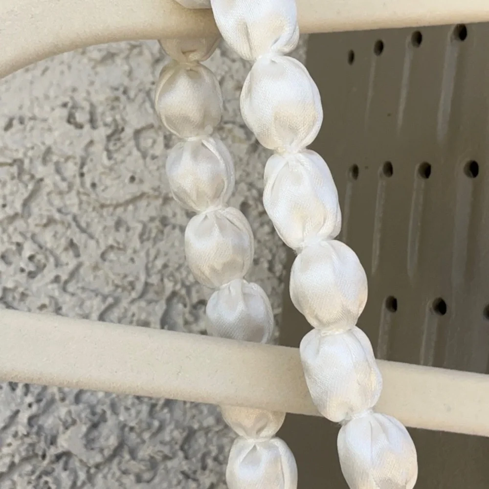 NWT Lulu’s Modern Adoration White Satin Backless Lace-Up Maxi Dress Small - Picture 12 of 13